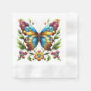 Search for stained glass napkins Butterfly