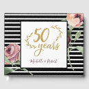 Search for 50th anniversary wedding guest books Glitter
