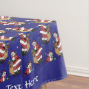 Search for retro christmas tablecloths Santa claus