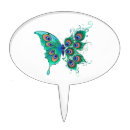 Search for peacock cake toppers Feather