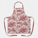 Search for vintage aprons Toile de jouy