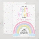 Search for pastel rainbow baby shower invitations Over the rainbow