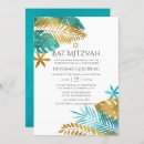 Search for beach bar bat mitzvah invitations Tropical
