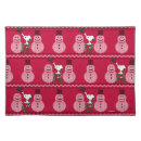 Search for snowman placemats Charlie brown