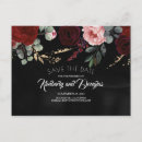 Search for red black save the dates Burgundy