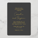Search for black and gold foil invitations Luxury