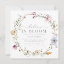 Search for square baby shower invitations Botanical