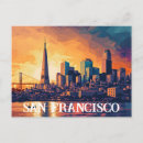 Search for colorful postcards San francisco