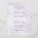 Search for lilac and silver wedding invitations Elegant