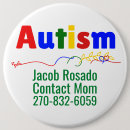 Search for autism buttons Mom