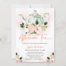 Search for afternoon tea bridal shower invitations Watercolor