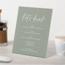 Search for green wedding signs Simple minimalist