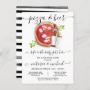 Search for pizza and beer invitations Watercolor