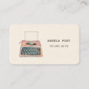 Search for freelance writer business cards Retro