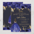 Search for royal blue gold sweet 16 invitations Glitter