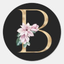 Search for gold letter b stickers Black
