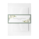 Search for floral wedding invitation belly bands Watercolor