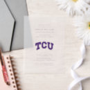 Search for tcu invitations Tcu commencement keepsake