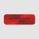 Search for red name tags Modern