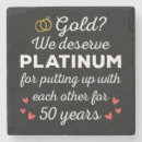 Search for 50th anniversary coasters Couple