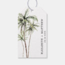 Search for beach wedding favor tags Palm tree