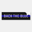 Search for back the blue bumper stickers Thin blue line