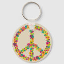 Search for peace sign keychains 70s