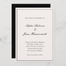 Search for black and cream wedding invitations Classy