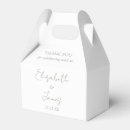 Search for thank you wedding favor boxes Modern elegant