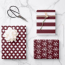 Search for red and white christmas polka dots wrapping paper Classic