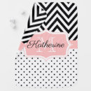 Search for black and white baby blankets Girly
