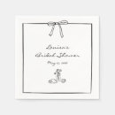 Search for bridal tea napkins Hand drawn
