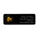 Search for shamrock return address labels Irish