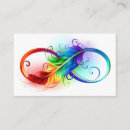 Search for infinity business cards Rainbow
