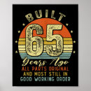 Search for 65th birthday posters Vintage