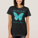 Search for cervical cancer tshirts Butterfly