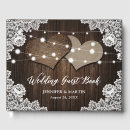 Search for wood heart guest books Rustic