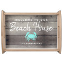 Search for beach serving trays Family monogram