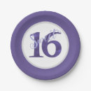 Search for purple sweet 16 plates 16th birthday party