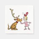 Search for dr seuss the grinch napkins Cindy lou who