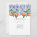 Search for blue and orange wedding invitations Summer