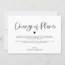 Search for change of plans wedding invitations minimalist