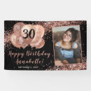 Search for rose gold banners Birthday
