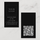 Search for portrait business cards Qr code