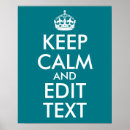 Search for keep calm posters Text