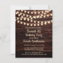 Search for rustic sweet 16 invitations Country