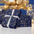 Search for navy blue and gold wrapping paper Chic