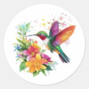 Search for hummingbird stickers Watercolor