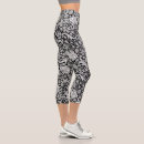 Search for black and white flowers leggings Pattern