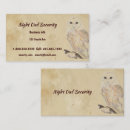 Search for owl business cards Watercolor